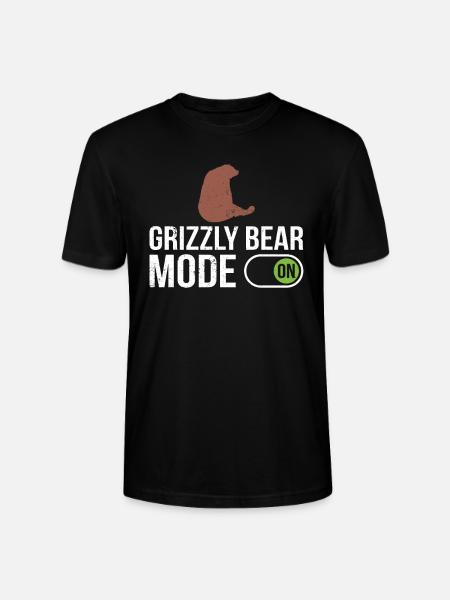 Grizzly Bear Brown Bear - Stanley/Stella CRAFTER Unisex Organic T-Shirt - black