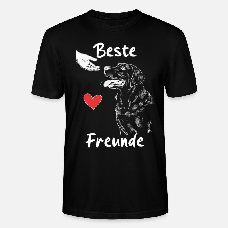 Labrador Hund Hunde - Stanley/Stella Unisex Bio-T-Shirt CRAFTER - Schwarz