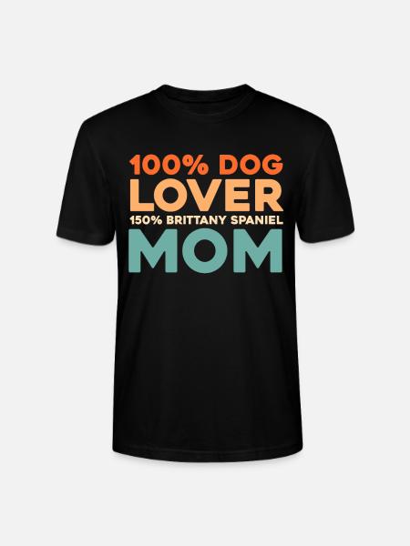Brittany Spaniel - Stanley/Stella CRAFTER Unisex Organic T-Shirt - black