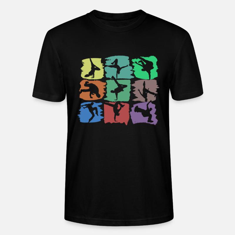 Breakdance und Breakdancer - B-Boying Geschenk - Stanley/Stella Unisex Bio-T-Shirt CRAFTER - Schwarz
