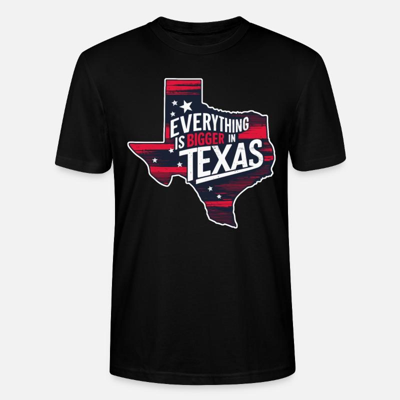 Texas State Texans Texas - T-shirt bio CRAFTER Stanley Stella Unisexe - noir