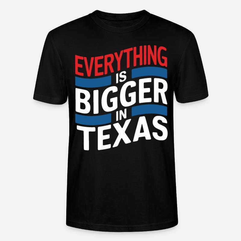 Texas State Texans Texas - Stanley/Stella CRAFTER Unisex Organic T-Shirt - black