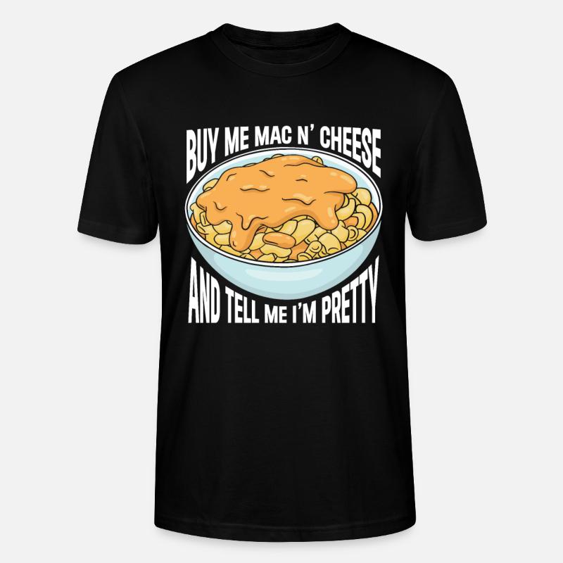 Mac And Cheese Makkaroni - Stanley/Stella Unisex Bio-T-Shirt CRAFTER - Schwarz