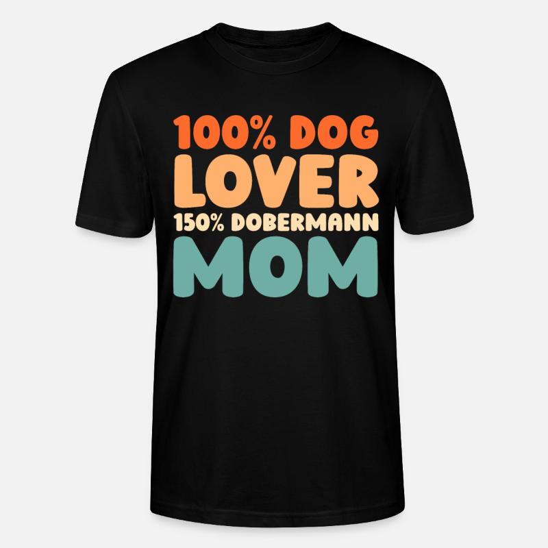 Dobermann - Stanley/Stella Unisex Bio-T-Shirt CRAFTER - Schwarz