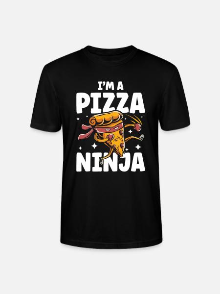 I'm A Pizza Ninja - Stanley/Stella Unisex Bio-T-Shirt CRAFTER - Schwarz