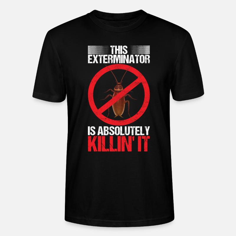 Schädlingsbekämpfung Kammerjäger - Stanley/Stella Unisex Bio-T-Shirt CRAFTER - Schwarz