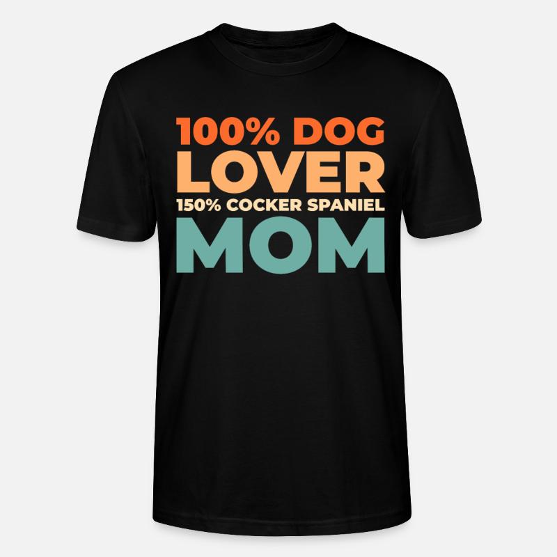 Cocker Spaniel - Stanley/Stella Unisex Bio-T-Shirt CRAFTER - Schwarz