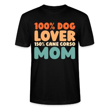 Cane Corso - Stanley/Stella Unisex Bio-T-Shirt CRAFTER - Schwarz - Vorne - Alina (178cm) & Michal (187cm)