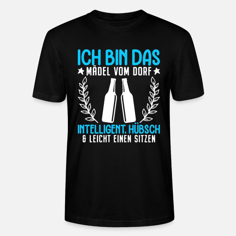 Mädel vom Dorf - Stanley/Stella Unisex Bio-T-Shirt CRAFTER - Schwarz