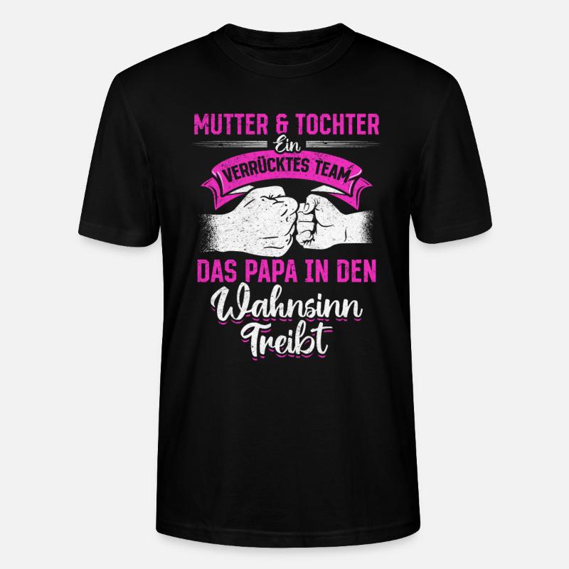 Mère et fille imbattables ensemble - T-shirt bio CRAFTER Stanley Stella Unisexe - noir