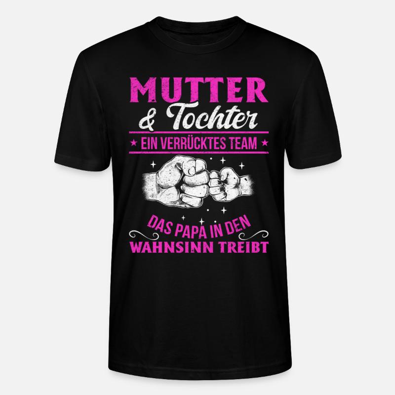 Mère et fille imbattables ensemble - T-shirt bio CRAFTER Stanley Stella Unisexe - noir