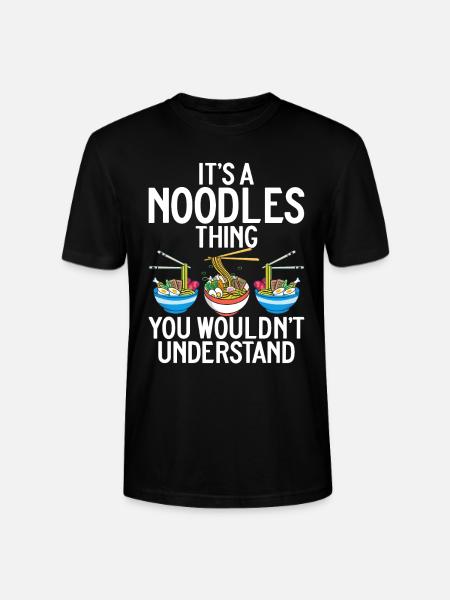 Noodle Lover Gifts - Stanley/Stella CRAFTER Unisex Organic T-Shirt - black