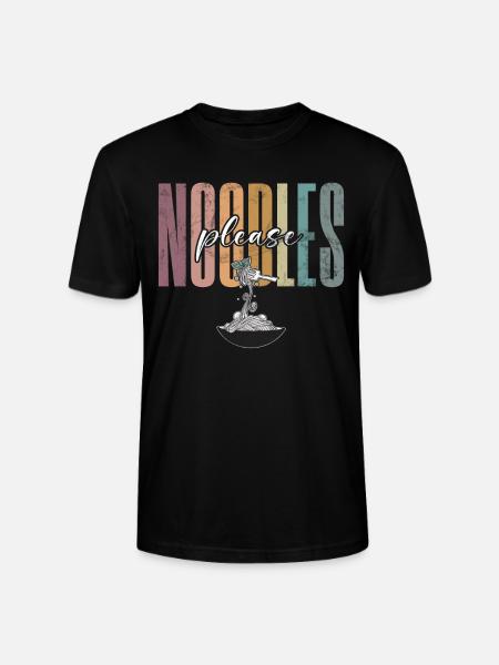 Noodle Lover Gifts - Stanley/Stella CRAFTER Unisex Organic T-Shirt - black