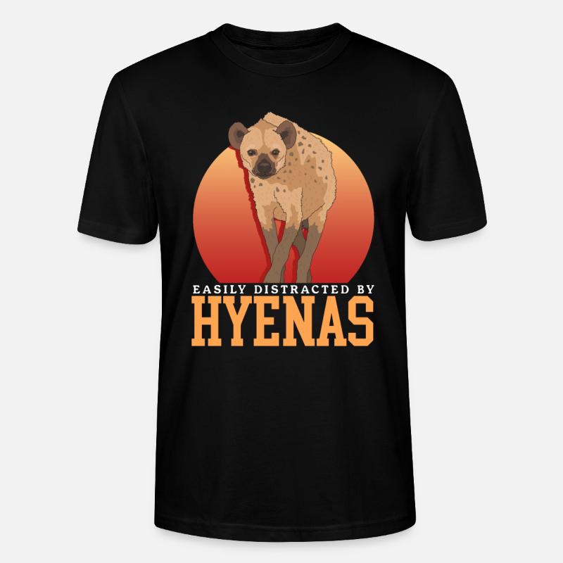 Hyäne Hyänen Tüpfelhyäne Geschenk - Stanley/Stella Unisex Bio-T-Shirt CRAFTER - Schwarz
