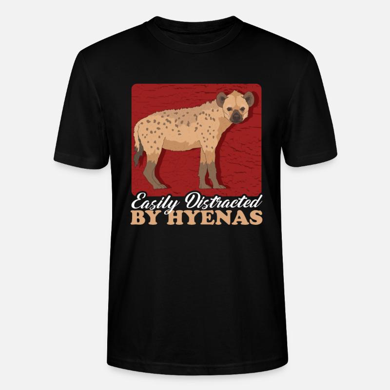 Hyäne Tüpfelhyäne Hyänen Geschenk - Stanley/Stella Unisex Bio-T-Shirt CRAFTER - Schwarz