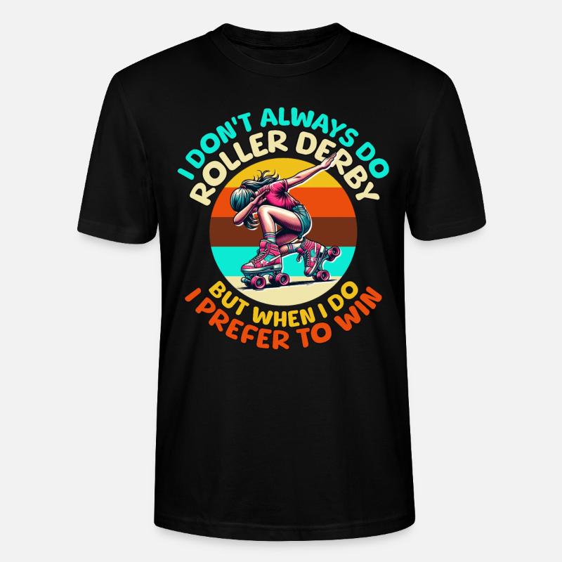 Roller Derby Sprüche - Stanley/Stella Unisex Bio-T-Shirt CRAFTER - Schwarz