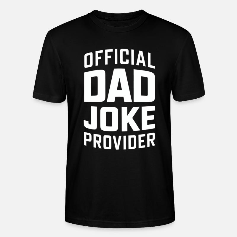 Offizieller Dad Joke Versorger - Stanley/Stella Unisex Bio-T-Shirt CRAFTER - Schwarz