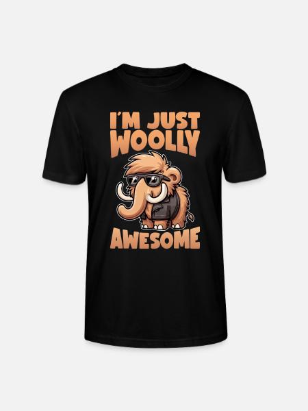 Woolly Mammoth Mammoths Mammoth Gift - Stanley/Stella CRAFTER Unisex Organic T-Shirt - black