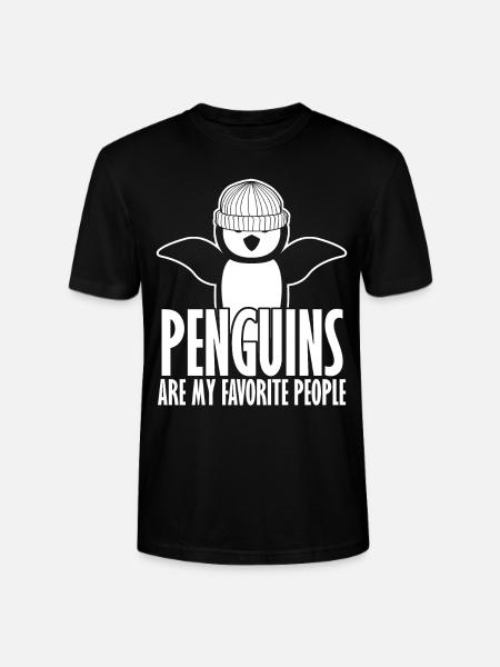 Penguin with Beanie Penguins - Stanley/Stella Unisex Bio-T-Shirt CRAFTER - Schwarz