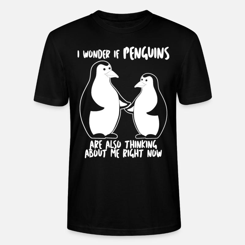 Penguin Joke Penguins - Stanley/Stella Unisex Bio-T-Shirt CRAFTER - Schwarz