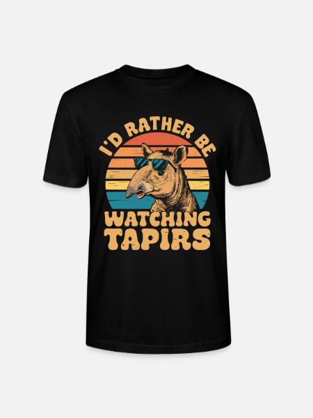 Witziger Tapir Spruch - Stanley/Stella Unisex Bio-T-Shirt CRAFTER - Schwarz