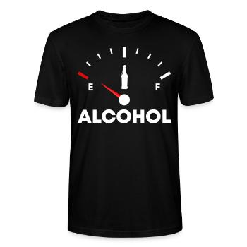 Sobriety Sober Alcohol Abstinence - Stanley/Stella Unisex Bio-T-Shirt CRAFTER - Schwarz - Vorne - Alina (178cm) & Michal (187cm)