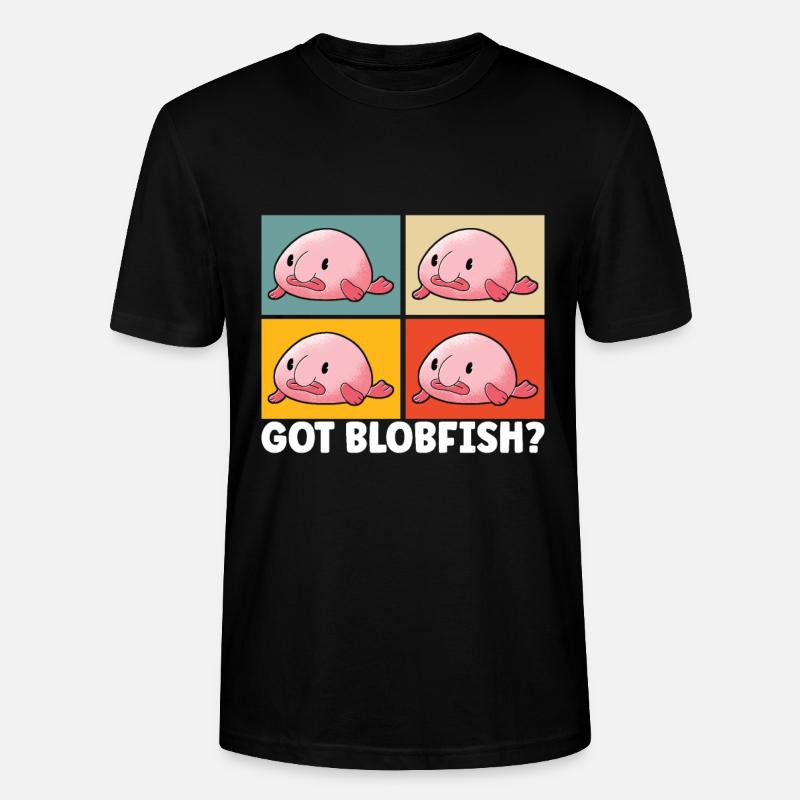 Poisson blob mignon poisson laid - T-shirt bio CRAFTER Stanley Stella Unisexe - noir