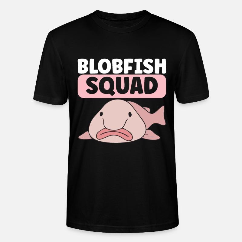 Poisson blob mignon poisson laid - T-shirt bio CRAFTER Stanley Stella Unisexe - noir