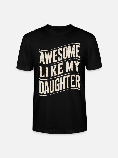 Génial comme ma fille - T-shirt bio CRAFTER Stanley Stella Unisexe - noir