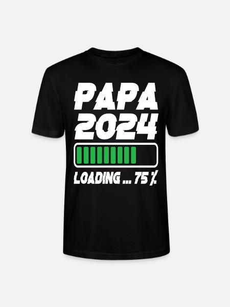 Papa 2024 Loading - Stanley/Stella CRAFTER Unisex Organic T-Shirt - black