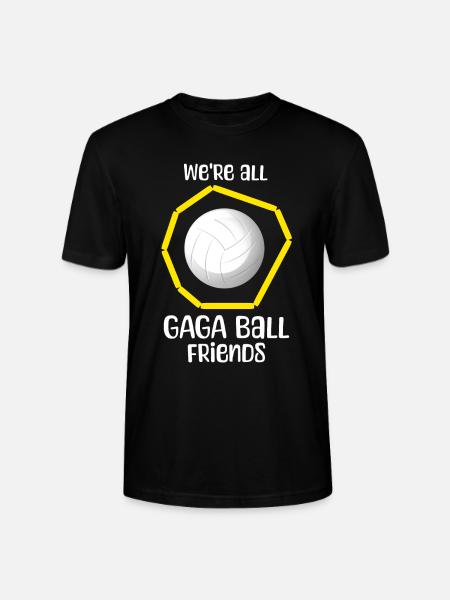 Gaga Ball Sayings - Stanley/Stella CRAFTER Unisex Organic T-Shirt - black