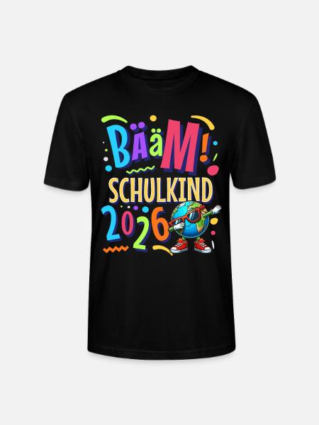 Bääm Schulkind 2026 - Stanley/Stella Unisex Bio-T-Shirt CRAFTER - Schwarz