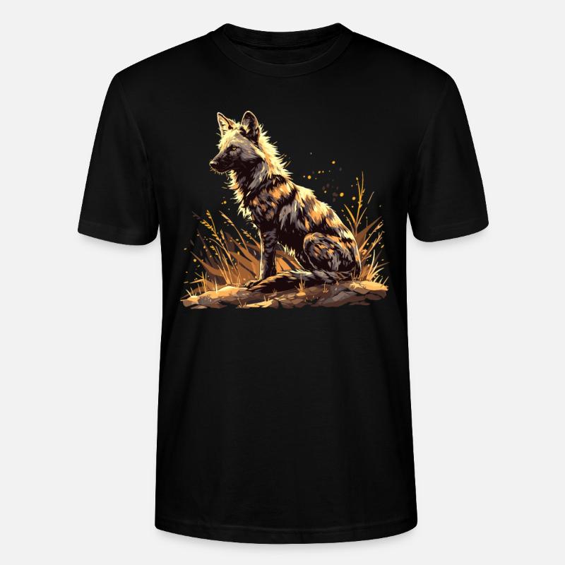 Erdwölfe Erdwolf - Stanley/Stella Unisex Bio-T-Shirt CRAFTER - Schwarz