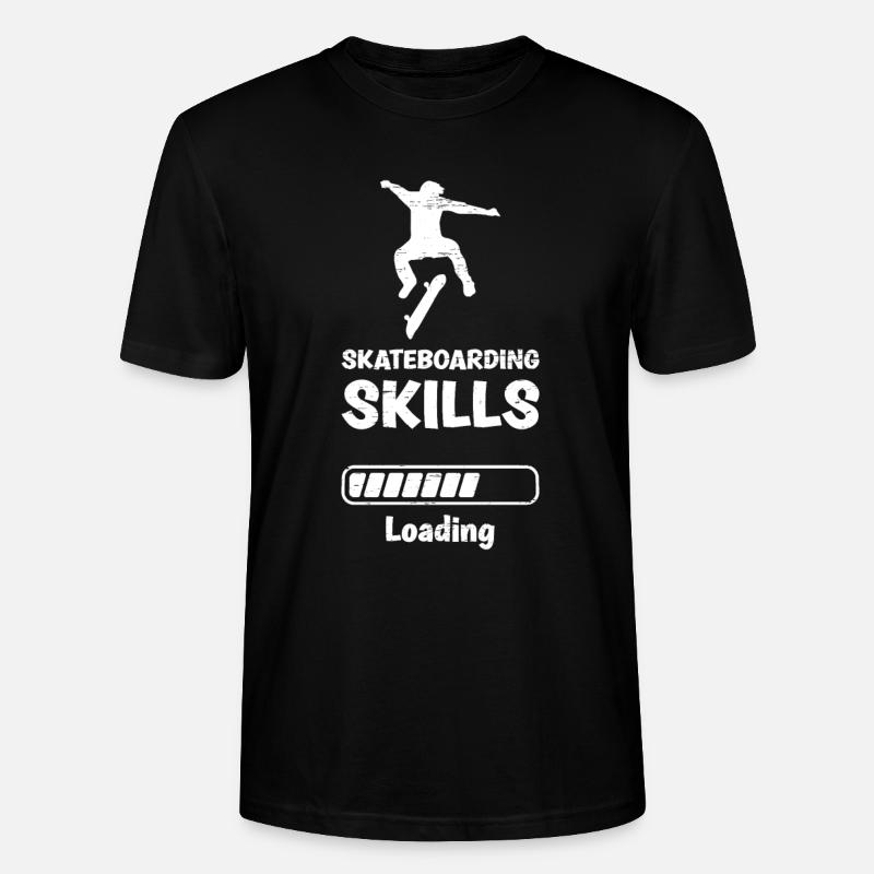 Skateboarding Skills Loading - Stanley/Stella Unisex Bio-T-Shirt CRAFTER - Schwarz