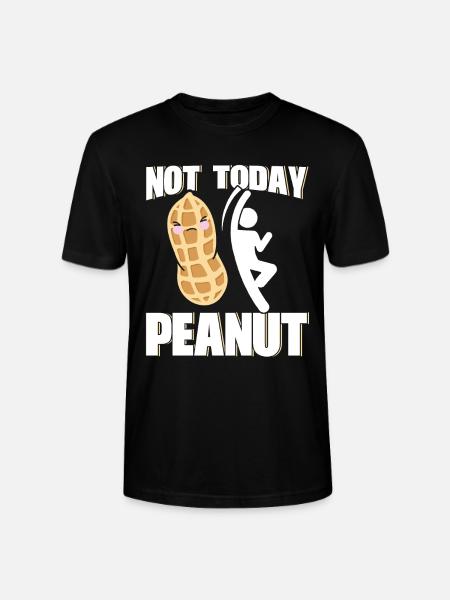 Peanut allergic allergy - Stanley/Stella CRAFTER Unisex Organic T-Shirt - black