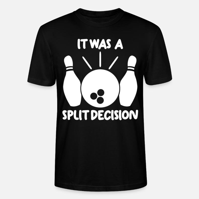 Bowling Split Bowling Ball Bowler - Stanley/Stella Unisex Bio-T-Shirt CRAFTER - Schwarz