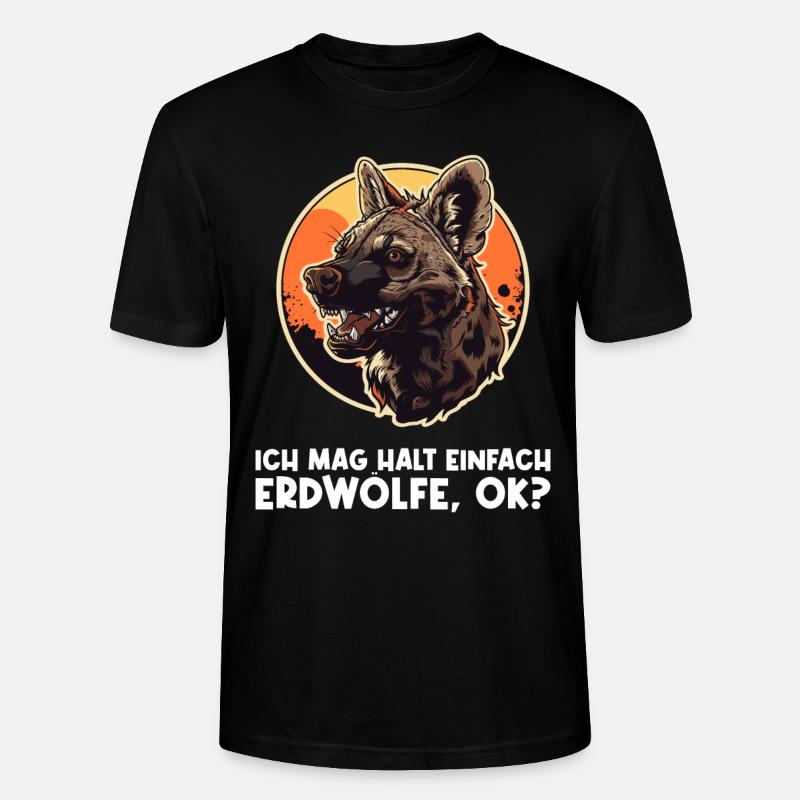 Erdwölfe Erdwolf - Stanley/Stella Unisex Bio-T-Shirt CRAFTER - Schwarz