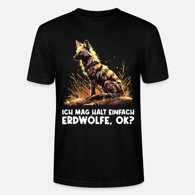 Erdwölfe Erdwolf - Stanley/Stella Unisex Bio-T-Shirt CRAFTER - Schwarz