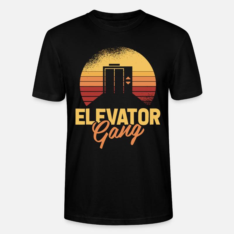 Elevator Elevator - Stanley/Stella CRAFTER Unisex Organic T-Shirt - black