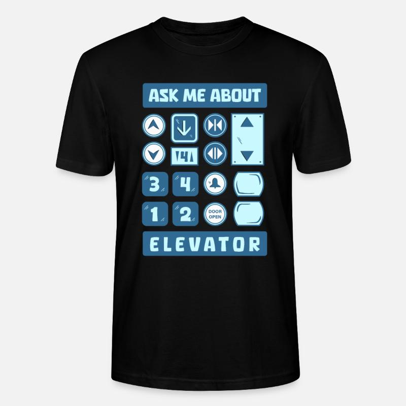 Elevator Elevator - Stanley/Stella CRAFTER Unisex Organic T-Shirt - black