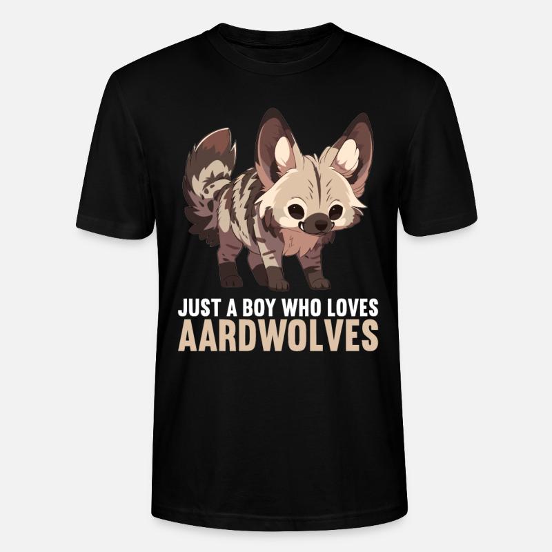 Loups d’Aardwolf - T-shirt bio CRAFTER Stanley Stella Unisexe - noir