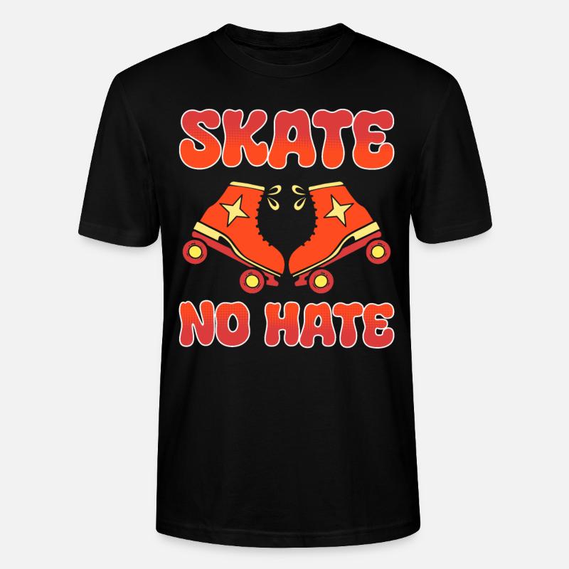 Skate No Hate Rollerblader - Stanley/Stella Unisex Bio-T-Shirt CRAFTER - Schwarz