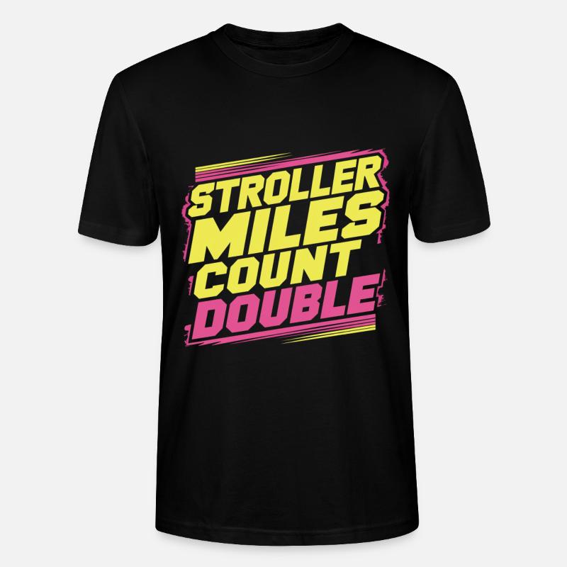 Stroller Miles Count Double 13 - Stanley/Stella Unisex Bio-T-Shirt CRAFTER - Schwarz