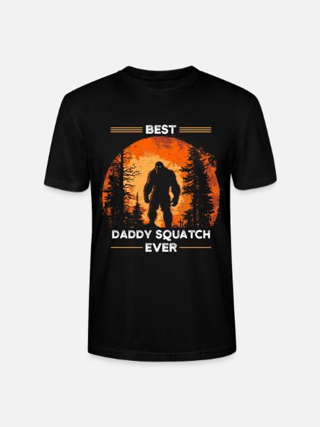 Best Daddy Squatch Ever - Stanley/Stella Unisex Bio-T-Shirt CRAFTER - Schwarz