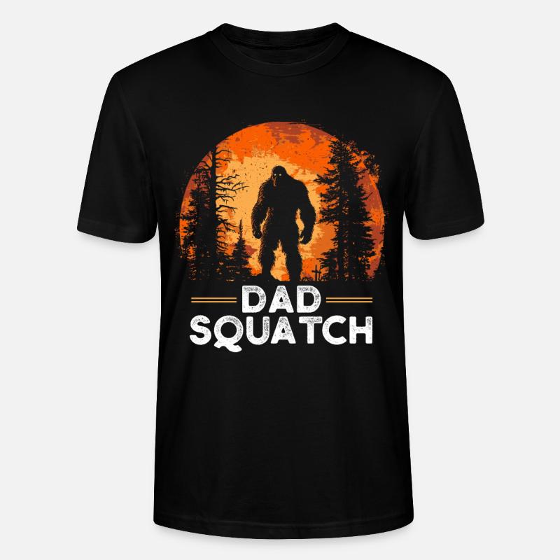 Papa Squatch - T-shirt bio CRAFTER Stanley Stella Unisexe - noir