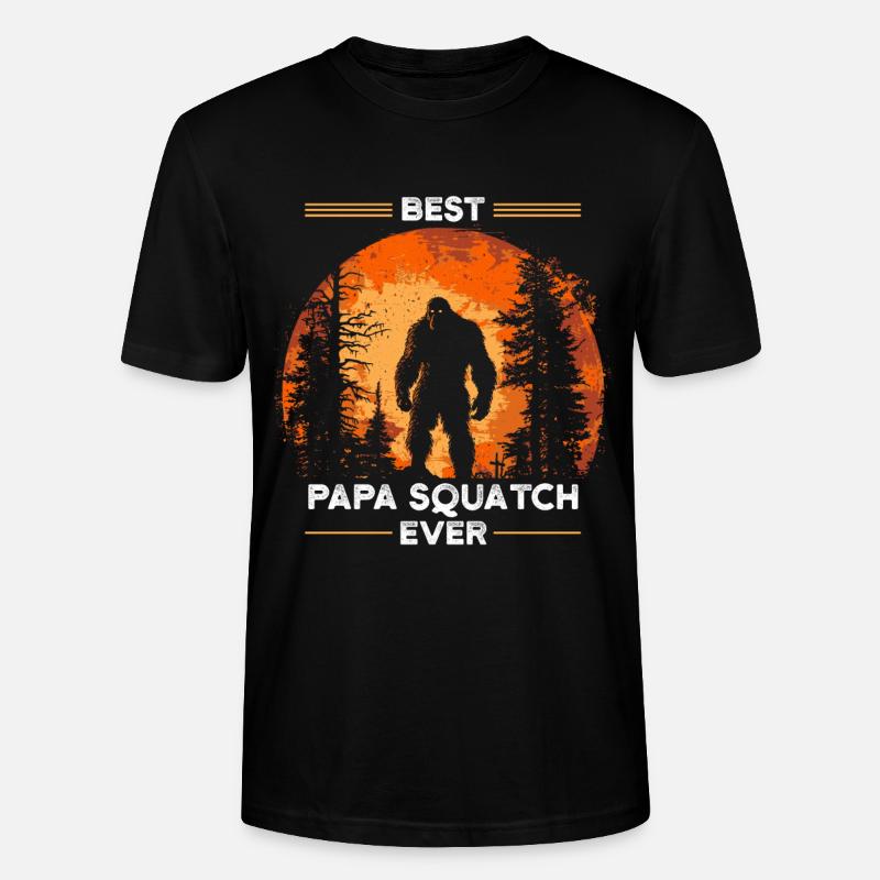 Best Papa Squatch Ever - Stanley/Stella Unisex Bio-T-Shirt CRAFTER - Schwarz