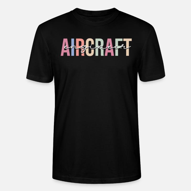 Technik Flugzeug Flugzeugmechaniker - Stanley/Stella Unisex Bio-T-Shirt CRAFTER - Schwarz