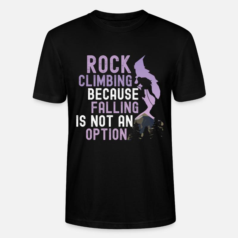 Klettern Mountain Boulder Climble Kletterer - Stanley/Stella Unisex Bio-T-Shirt CRAFTER - Schwarz
