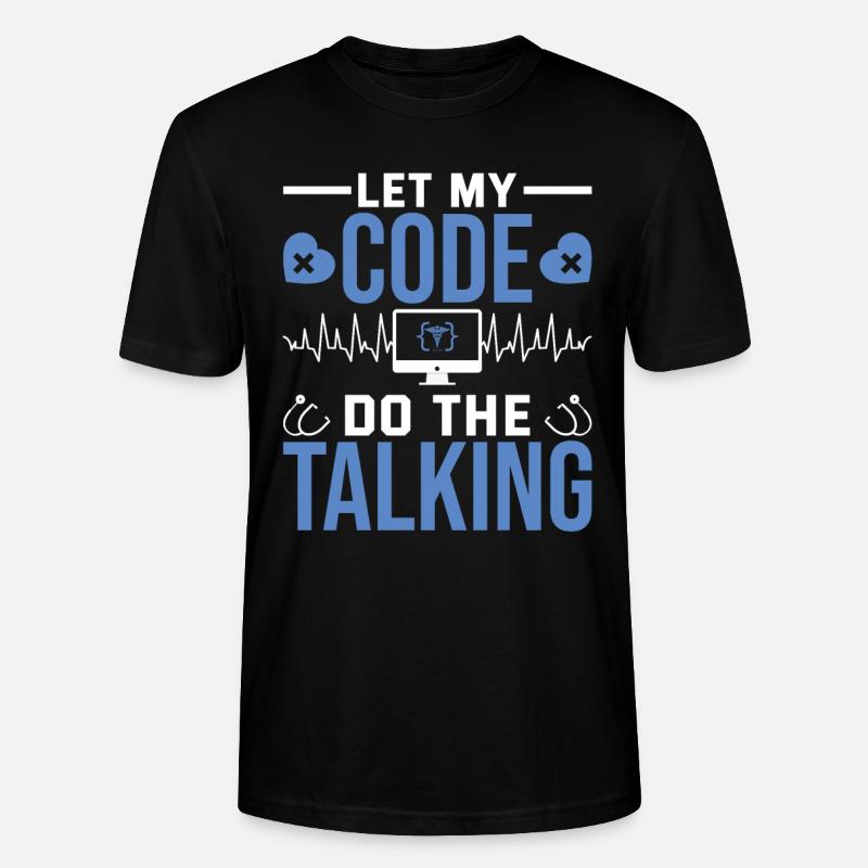 Medical Coder - Stanley/Stella CRAFTER Unisex Organic T-Shirt - black