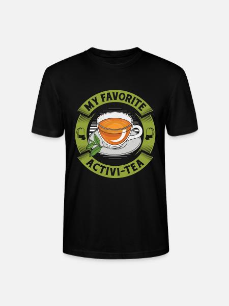 Hot Tea Min favorit Activi-Tea Kamille Te Lover - Stanley Stella CRAFTER unisex økologisk-T-shirt - sort